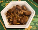 Une image de l'étape 10 de Minis chorizos aux haricots blancs, tomates séchées et courgettes jaunes.