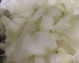 Hình bước làm 1 của món Risotto thịt gà & măng tây