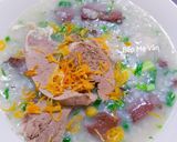 Hình bước làm 3 của món Cháo lòng tim,lưỡi và huyết