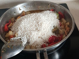 Arroz con jibia fresca