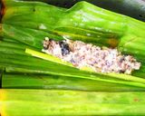 Hình bước làm 5 của món Chả ốc hấp lá chuối