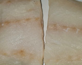 Foto del paso 1 de la receta: Bacalao skrei en salsa de naranja sanguina y puré de calabacín