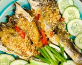 Hình bước làm 4 của món Khô cá đù chiên giấm gừng 🧄🌶️