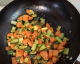 Rizses 🍅🥒🫑🥕🧄Tejszínes csirkemelles Stroganoff 🥗ropogós zöldségekkel🫑🥒🫛🥕🍅 recept fázis 2 fotója