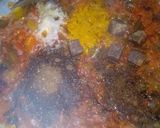 A picture of step 2 of Spaghetti with beans.