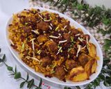 عکس مرحله 12 از دستور قیمه لاپلو با قلقلی مرغ 😋