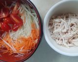 รูปขั้นตอนการทำที่ 1 ของ ยำอกไก่