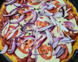 Foto del paso 6 de la receta: Pizza con masa de zanahoria, zucchini y harina de arroz