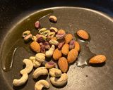 A picture of step 2 of Makhana Kheer (with Nolen Gur).