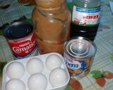 A picture of step 1 of Napolitano Flan with Cajeta.