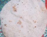 A picture of step 3 of Chapati/phulka.
