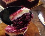 Gambar langkah 21 resipi Red Velvet Cheese Brownies (RVCB).