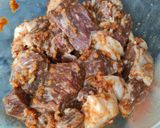 รูปขั้นตอนการทำที่ 1 ของ เคบับเนื้อวัวสองสัญชาติ (Beef Kabob)