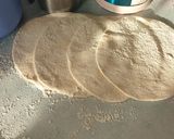 A picture of step 2 of Samosa sheets/manda.