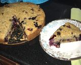 A picture of step 6 of Chunky Berry Chocolate coconut banana bread.
