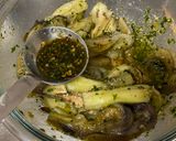 A picture of step 4 of Steamed Eggplants with Sonia’s Pesto.
