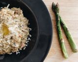 รูปขั้นตอนการทำที่ 7 ของ Mushroom&Bacon Risotto