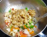 A picture of step 2 of Jawar mint khichadi. (Sorghum).