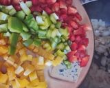 Foto del paso 1 de la receta: Spaghetti con vegetales multicolor 🌈 "one pot pasta" 🍝