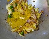 A picture of step 3 of Long Beans Mustard Paste Curry (Barbati Chadchadi).