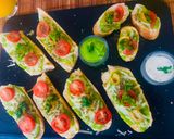 A picture of step 7 of Easy Open faced Avocado 🥑 Caprese-10 Minutes Power Appetiser 🥖.