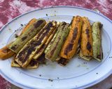 Une image de l'étape 6 de Courgettes bicolores marinées au basilic.