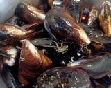 Foto del paso 1 de la receta: Mejillones en salsa de pimientos rojos y pimentón