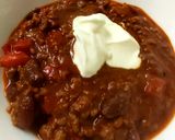 A picture of step 11 of Chilli Con Carne 😋.