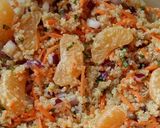 A picture of step 5 of Vickys Clementine Cous Cous Salad, GF DF EF SF NF.