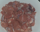A picture of step 2 of Tsire skewers.