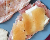 Foto del paso 2 de la receta: Bocadillo de lomo con queso membrillo y algas