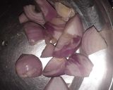 A picture of step 2 of Garlic Noodles.