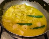 A picture of step 7 of Aloo Posto (Potatoes cooked with poppy seed paste).