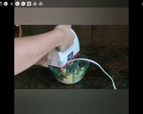 A picture of step 1 of Chocho Chip cookies.