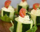 Cheesy Cucumber Salad Bites langkah memasak 3 foto