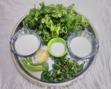 A picture of step 9 of Instant spinach dhokla with green chutney.