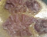 A picture of step 1 of Mushy Pea, Pasta, with Prosciutto.