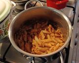 Tésztával és kolbásszal rakott brokkoli #gluténmentes#tejmentes recept fázis 5 fotója