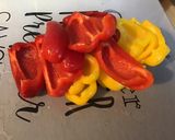 Une image de l'étape 1 de Saumon aux deux poivrons (recette plancha).