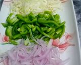 A picture of step 4 of Chapati roll with less oil.