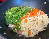 A picture of step 3 of Filipino Vegetable Lumpia.