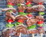 A picture of step 2 of Liver kebab.