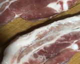 Foto del paso 1 de la receta: Keto timbal de espinacas y panceta carnosa