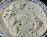 A picture of step 7 of Instant Rava Idli with Coconut Chatani.