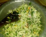 A picture of step 1 of Chinese vegetables Rice.