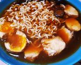 Ramen alaplé / Miso ramen / ramen betétek (savanyított tojás, teriyaki csirke) recept fázis 8 fotója