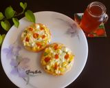 A picture of step 4 of Corn- Paneer Toast.