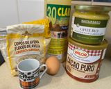 Foto del paso 1 de la receta: Tortita desayuno saludable de avena y cacao