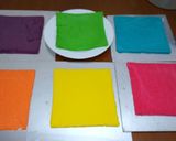 Foto langkah ke 5 dari resep Rainbow cake kukus Ny. Liem.