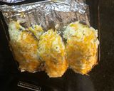 A picture of step 10 of Leftover meatloaf and baked potato.